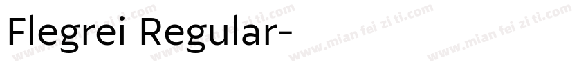 Flegrei Regular字体转换